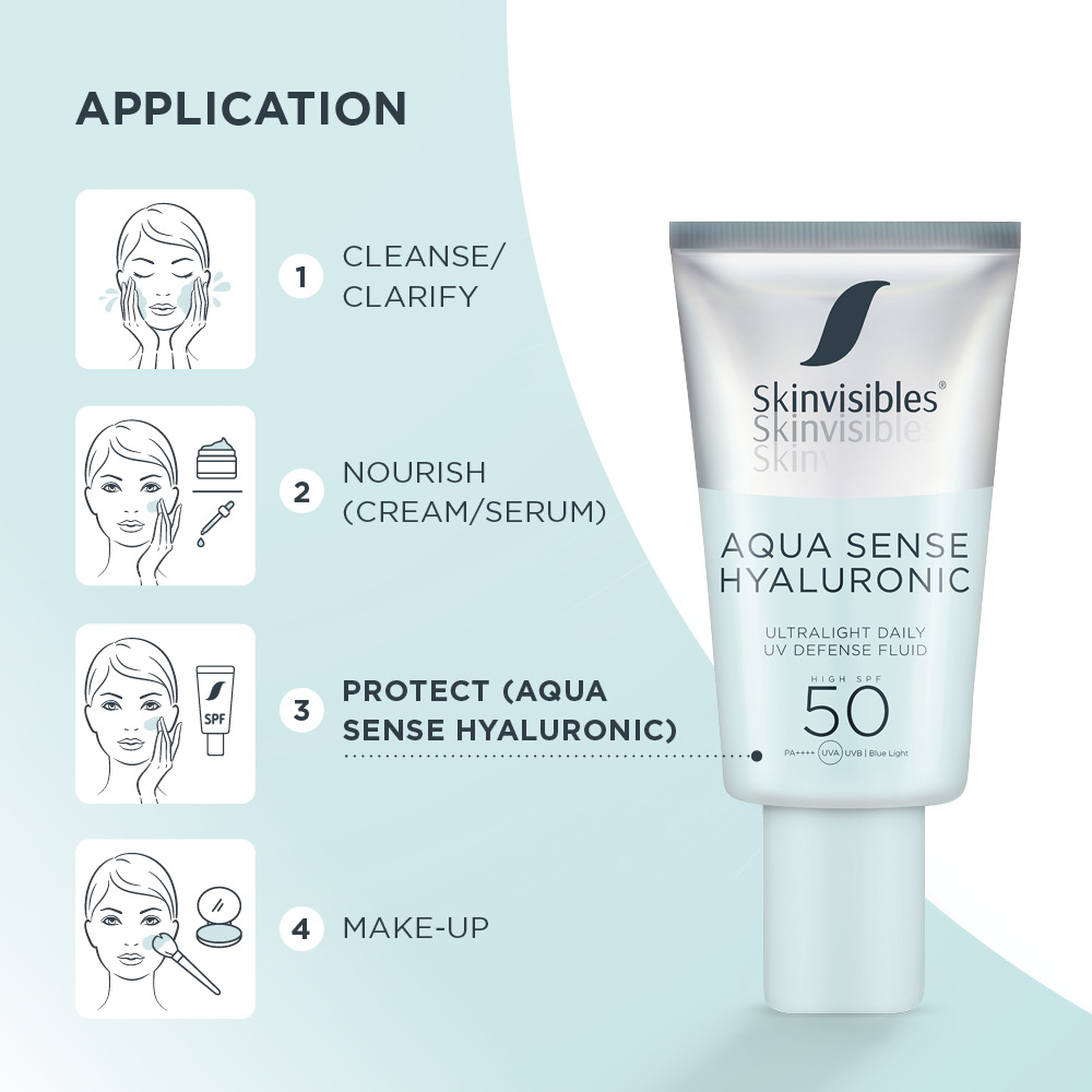 AQUA SENSE HYALURONIC SPF50  50ml – Fluido Facial Hidratante