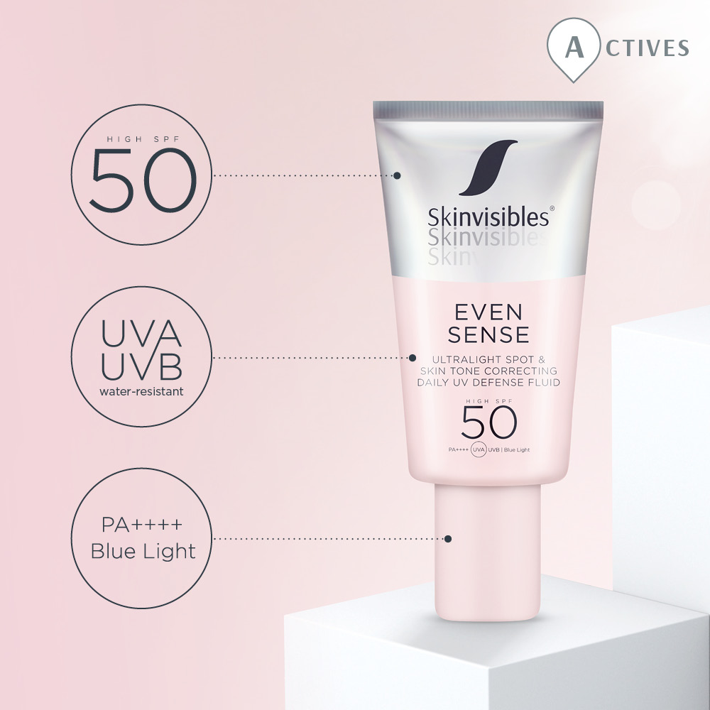 EVEN SENSE SPF50  50ml – Fluido Facial Iluminador y Unificador con Protección Solar Alta