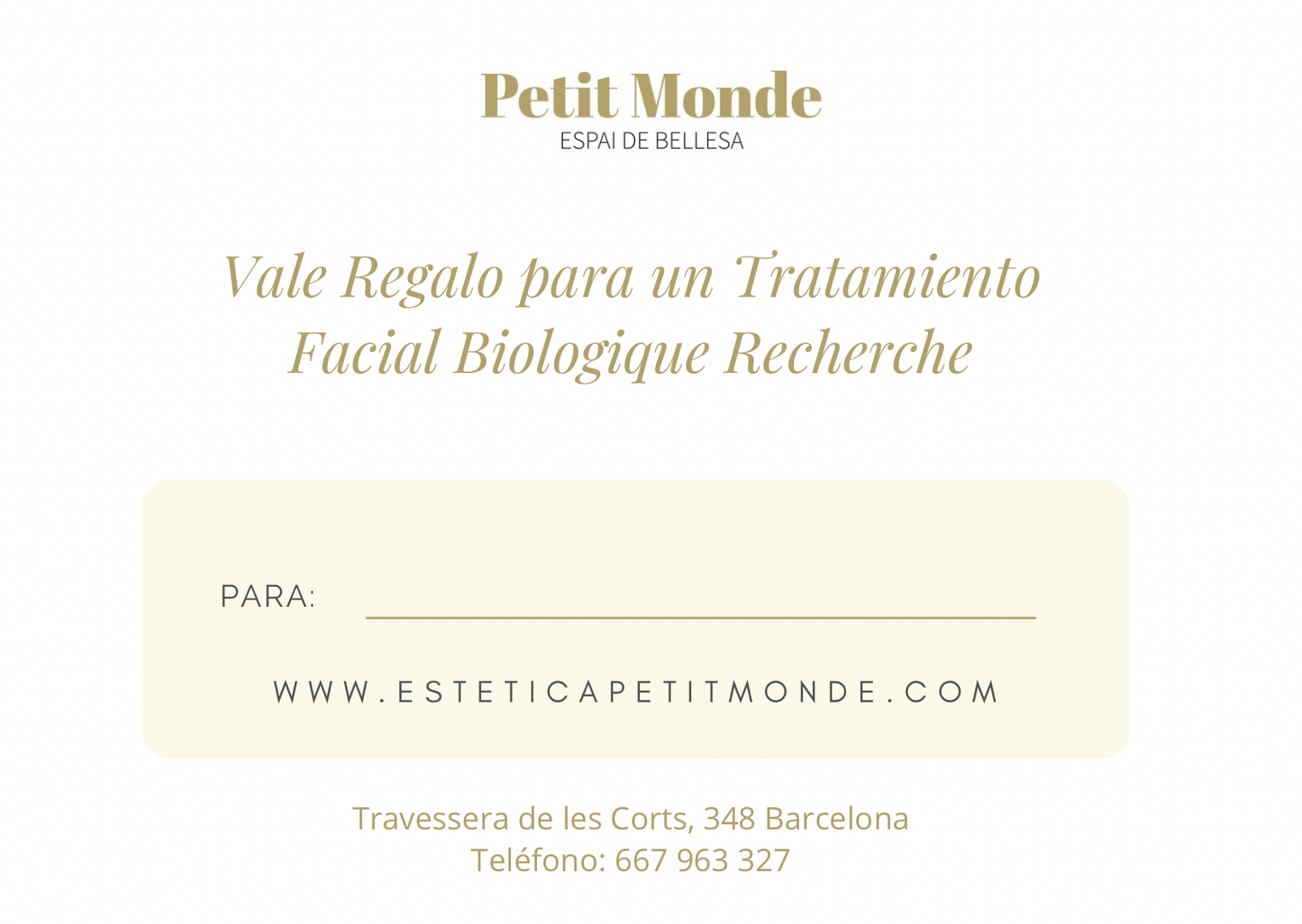 Vale Regalo - Tratamiento de Inicio Biologique Recherche