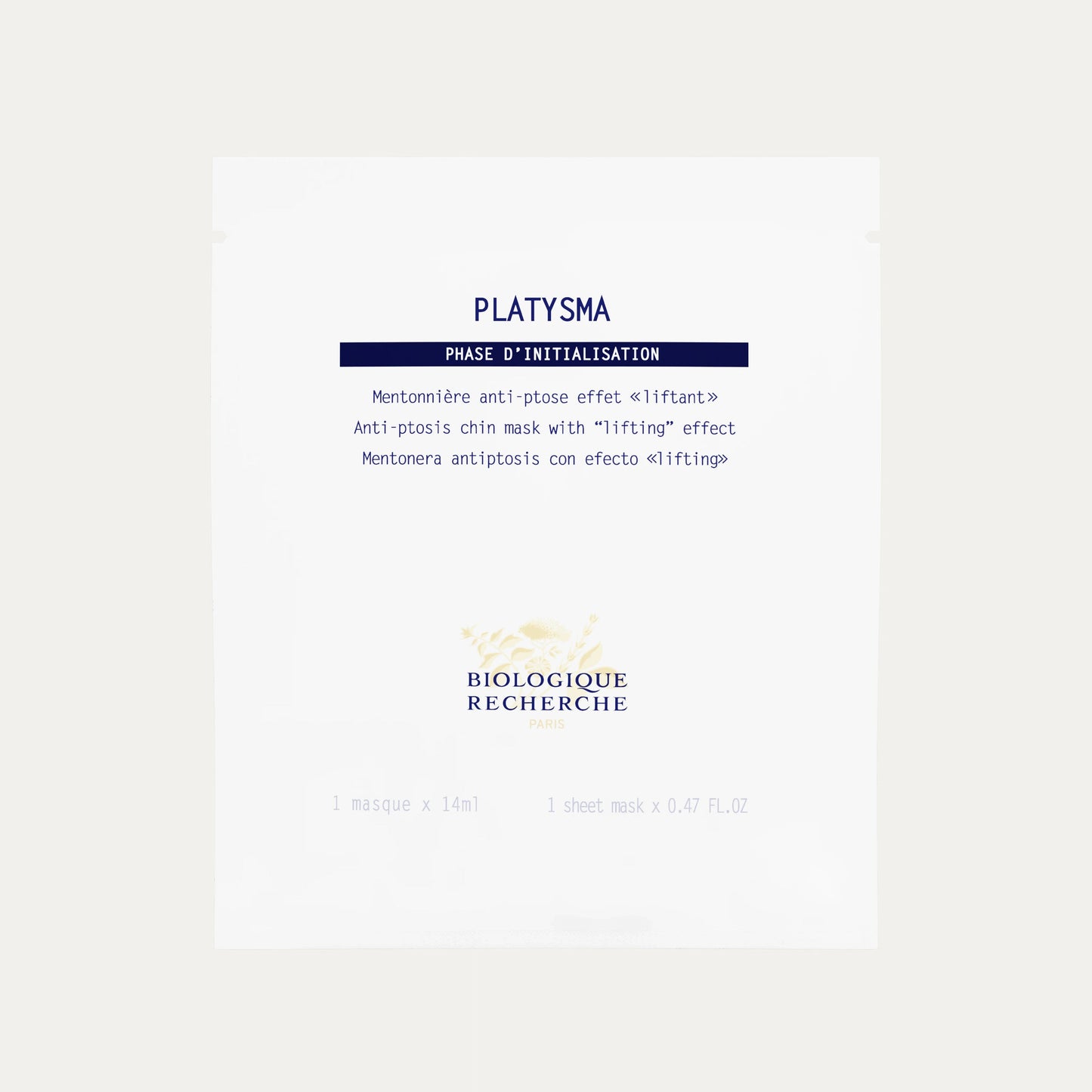 Platysma (1 Sachet 14 ml) - Mascarilla Antiptosis de Mentón