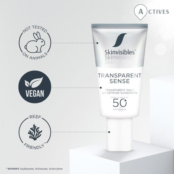 TRANSPARENT SENSE SPF50+ 50ml – Protector Solar Transparente para Piel Sensible y Seca